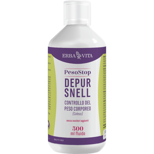 Erba Vita Peso Stop Depursnell - Integratore Per Il Controllo Del Peso E Drenaggio, 500 Ml-image