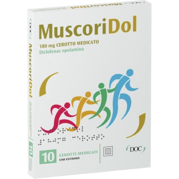 Miat Muscoridol 180 Mg Cerotto Medicato Per I Dolori Muscolari E Articolari, 10 Cerotti-image