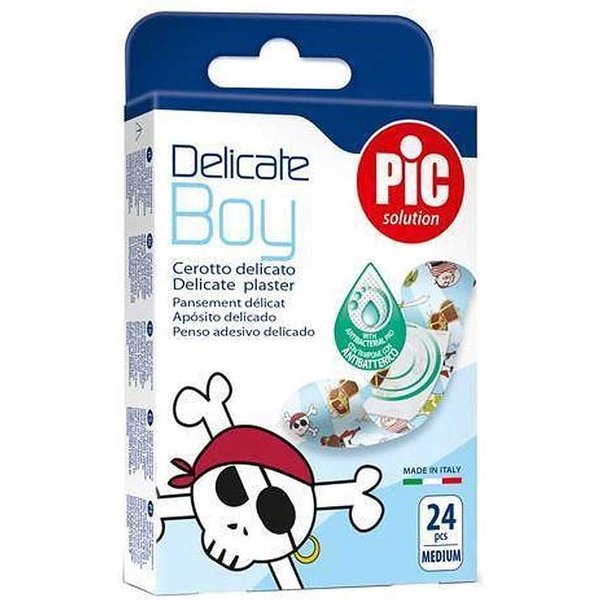 Pic Delicate Boy - Cerotto Pic Delicate Boy Antibatterico Per Ferite Dei Bambini, 24 Pezzi 19X72 Mm-image