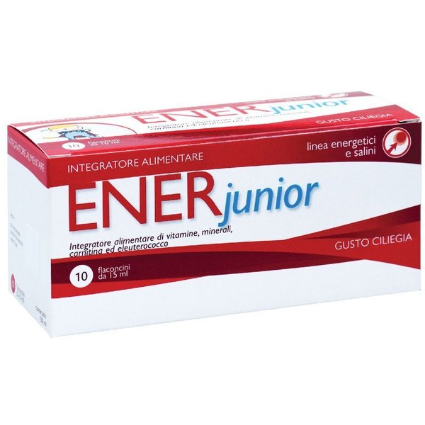 Aqua Viva Nutrifarma - Enerjunior Integratore Alimentare Ricostituente Per L'energia, 10 Flaconcini Da 15 Ml-image