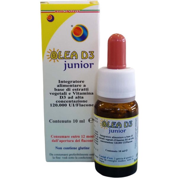 Herboplanet Olea D3 Junior - Integratore In Gocce Per Il Sistema Immunitario Dei Bambini, 10 Ml-image