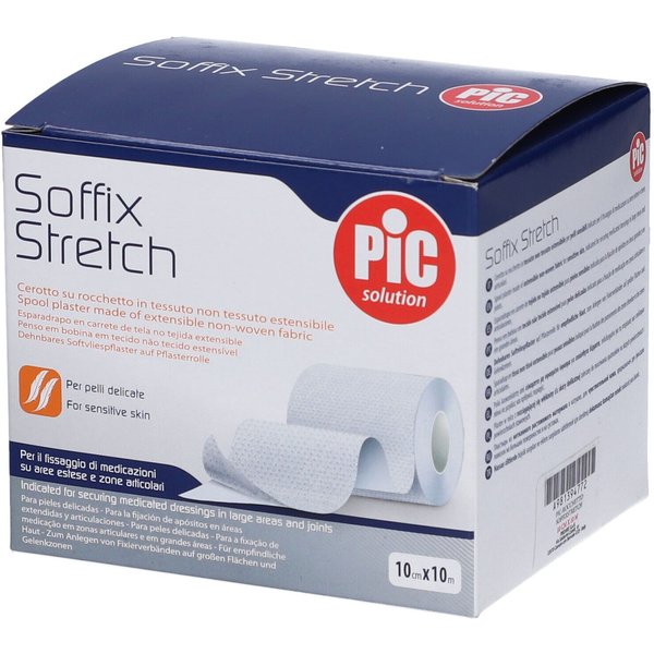 Pic Soffix Stretch - Cerotto Pic Tessuto Non Tessuto Per Zone Articolari, Rotolo Da 10 Cm X 10 M-image