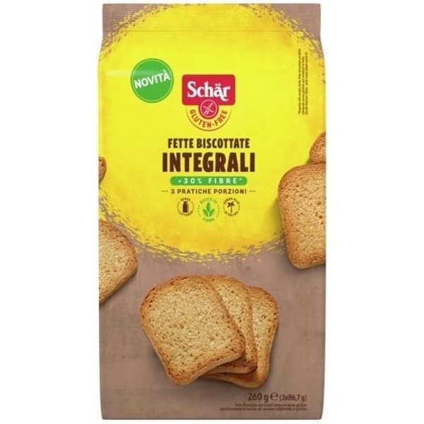 Schar Fette Biscottate Integrali - Fette Biscottate Senza Glutine E Lattosio, 260 G-image