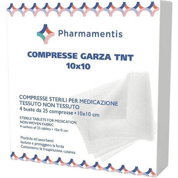 Pharmamentis Compresse Garza In TNT 10X10, 100 Garze-image
