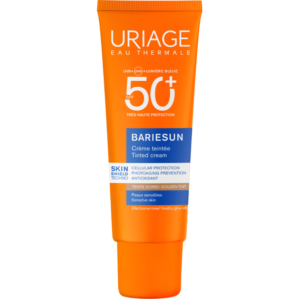 Uriage BariéSun Crema Colorata Dorata SPF 50+ Crema Solare Viso Illuminante E Protettiva, 50 Ml-image