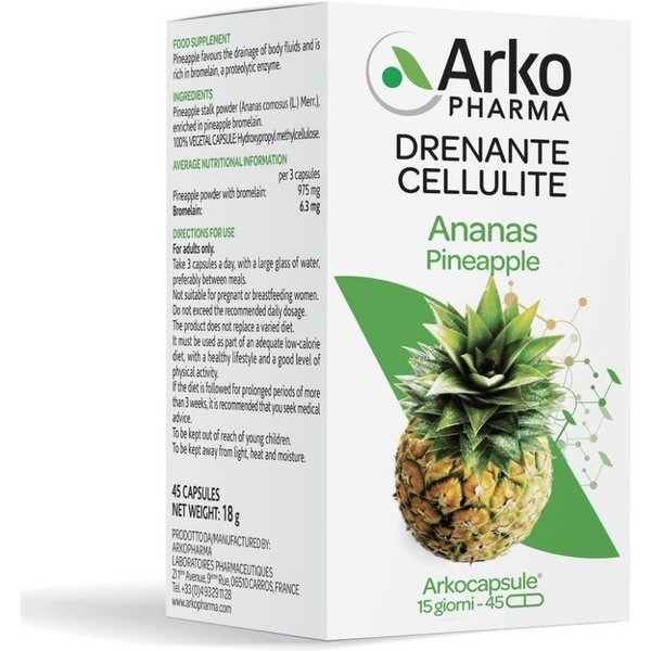 Arkopharma Arkocapsule Ananas Drenante Integratore 45 Capsule-image