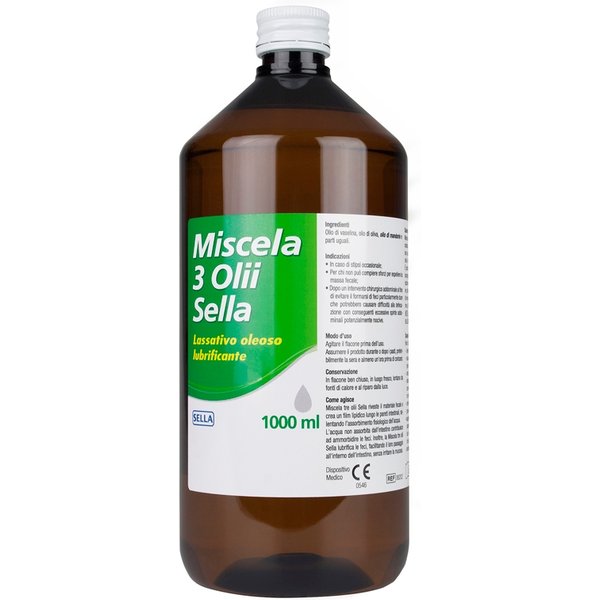 Sella Miscela Di Olii - Lassativo Emolliente E Lubrificante Per La Stitichezza, 1 Litro-image