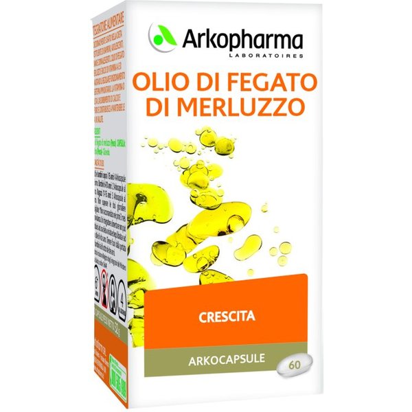 ArkoPharma Arkocapsule - Olio Di Fegato Di Merluzzo Integratore Per Le Difese E Le Ossa, 60 Capsule-image