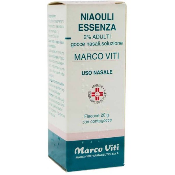 Niaouli Essenza Mv 2% Adulti Gocce Nasali Balsamico Espettorante Anticatarrale E Antisettico, 20G-image