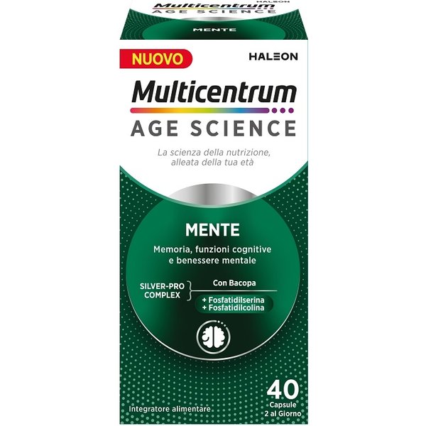 Multicentrum Age Science Mente Integratore Per La Memoria E Le Funzioni Cognitive, 40 Capsule-image
