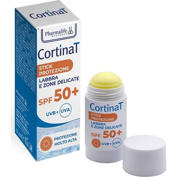 Pharmalife Research Cortinat - Stick Solare Con SPF 50+ Per Le Labbra E Le Zone Delicate, 10 Ml-image