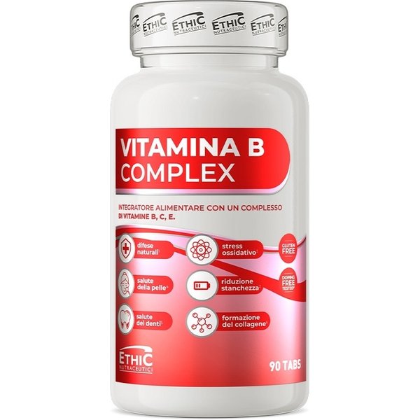Ethicsport Vitamina B Complex Integratore Per Stanchezza E Difese Immunitarie, 90 Compresse-image