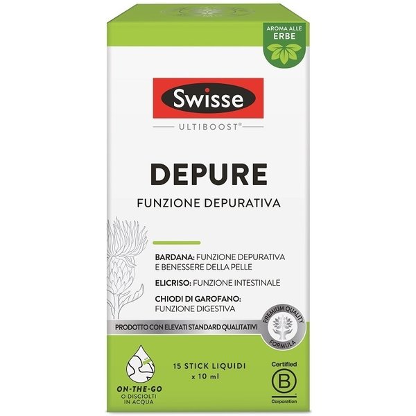 Swisse Depure Integratore Alimentare Per La Depurazione E La Digestione, 15 Stick Da 10 Ml-image