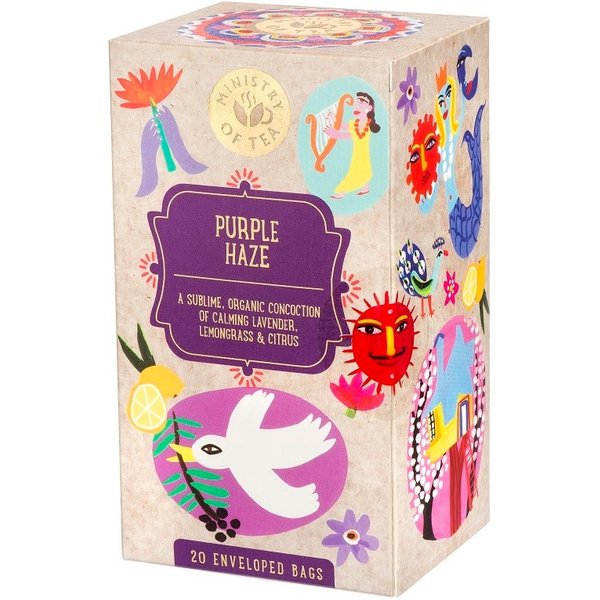 Ministry of Tea Purple Haze - Infuso Biologico Calmante Per L'insonnia, 20 Filtri-image