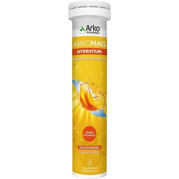 ArkoPharma Arkomag Hydratium Mango Integratore Per La Reidratazione, 24 Compresse Effervescenti-image