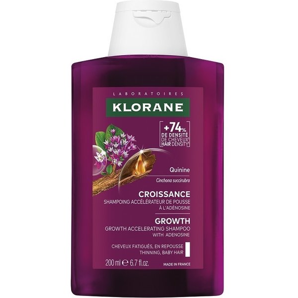 Klorane Chinina Shampoo Acceleratore Di Crescita Per Capelli, 200 Ml-image