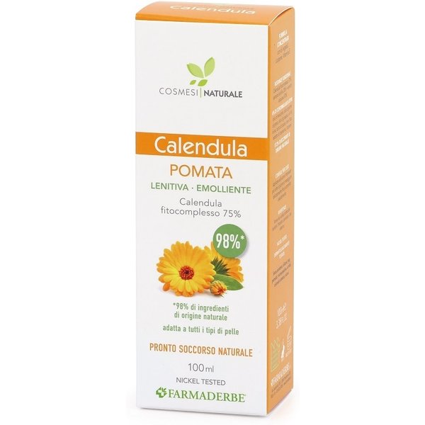 Farmaderbe Calendula Pomata - Pomata Idratante E Protettiva Per Le Irritazioni Cutanee, 100 Ml-image