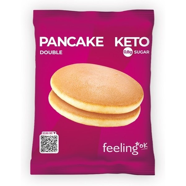 Feeling OK Pancake Keto Naturale - Pancake Proteico A Basso Contenuto Di Carboidrati, 50 G-image