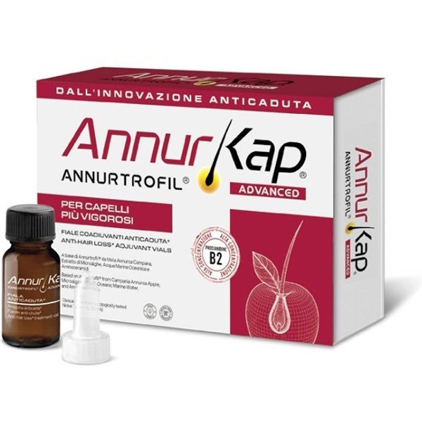 Annurkap Advanced - Fiale Coadiuvanti Anticaduta Per Il Rinforzo Dei Capelli, 12 Fiale Da 7 Ml-image
