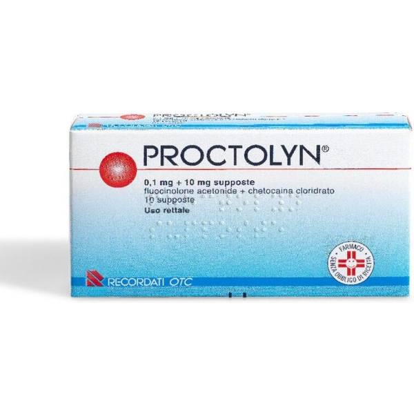 Proctolyn 0,1 Mg + 10 Mg Supposte 10 Supposte-image