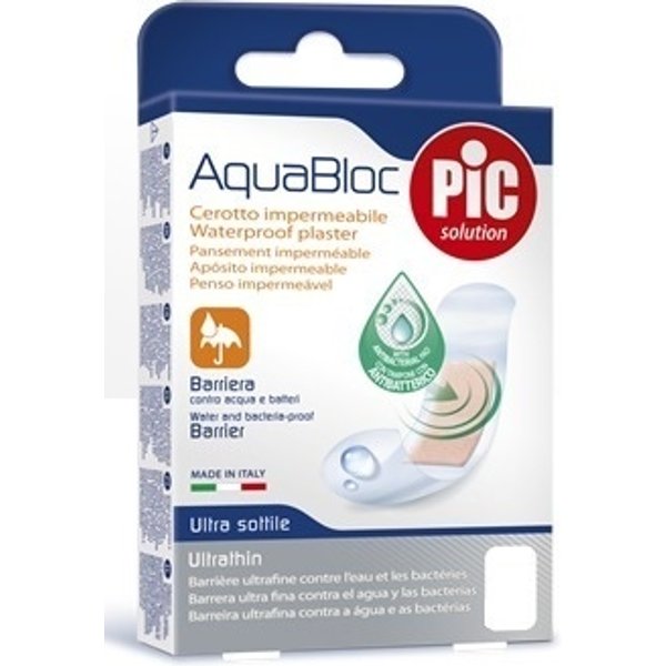 Pic Aquabloc Cerotto Antibatterico Impermeabile 10X6Cm, 5 Pezzi-image