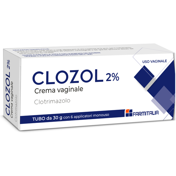 Farmitalia Clozol 2% - Crema Vaginale Antimicotica Per Le Infezioni Da Candida, 30 G-image