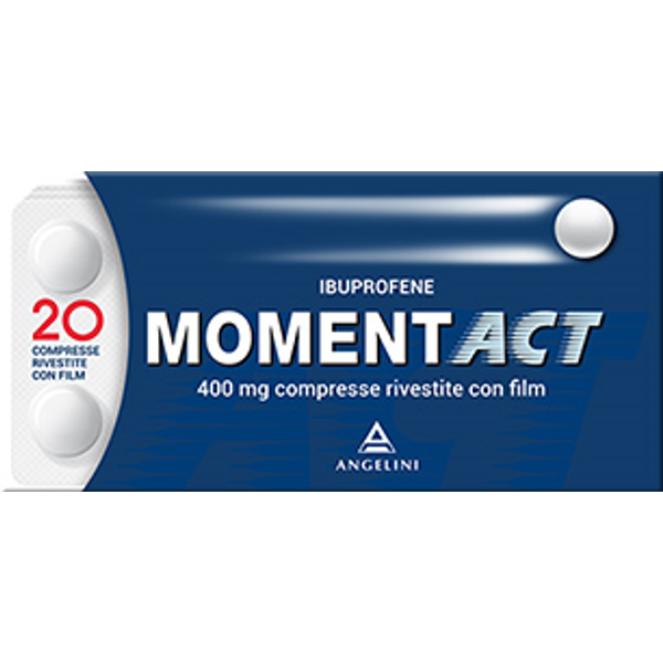 Angelini Momentact 400Mg Ibuprofene Antidolorifico, 20 Compresse Rivestite Con Film-image