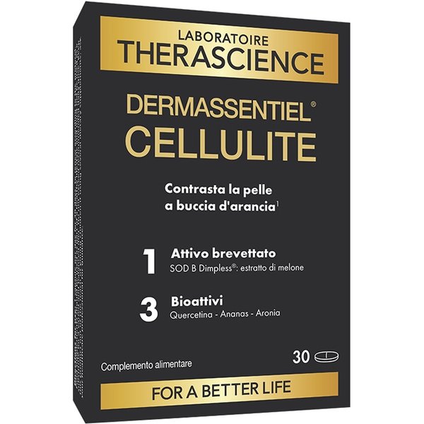 Therascience Dermassentiel Cellulite - Integratore Alimentare Anticellulite E Drenante, 30 Compresse-image