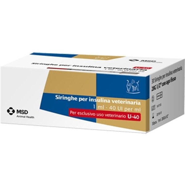 MSD Animal Health Siringa Insulina Veterinaria Msd-Ah 30 Siringhe 28 G 40Ui/Ml-image