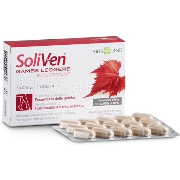 Bios Line Soliven Gambe Leggere Integratore Alimentare, 30 Capsule-image