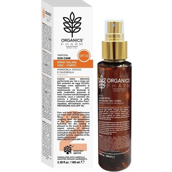 Sma Organics Pharm Spray Solare Viso Corpo Spf30 100 Ml-image