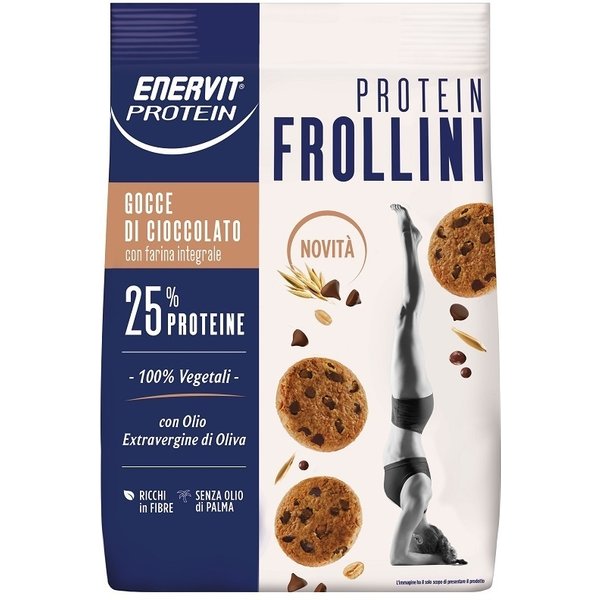 Enervit Protein - Frollini Con Gocce Di Cioccolato Fondente 25% Di Proteine, 200G-image
