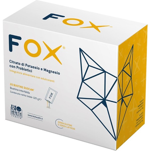 Biohealth Fox - Integratore Per La Flora Intestinale E L'equilibrio Elettrolitico, 20 Bustine-image