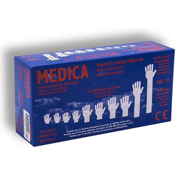 Gammadis Farmaceutici Guanti Lattice Con Polvere Small 100 Pezzi-image