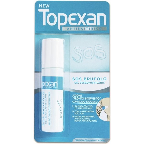 Topexan Sos Brufolo - Gel Antiacne Per Il Viso E Per Il Trattamento Brufolo 8Ml Soco, 1 Roll-On-image