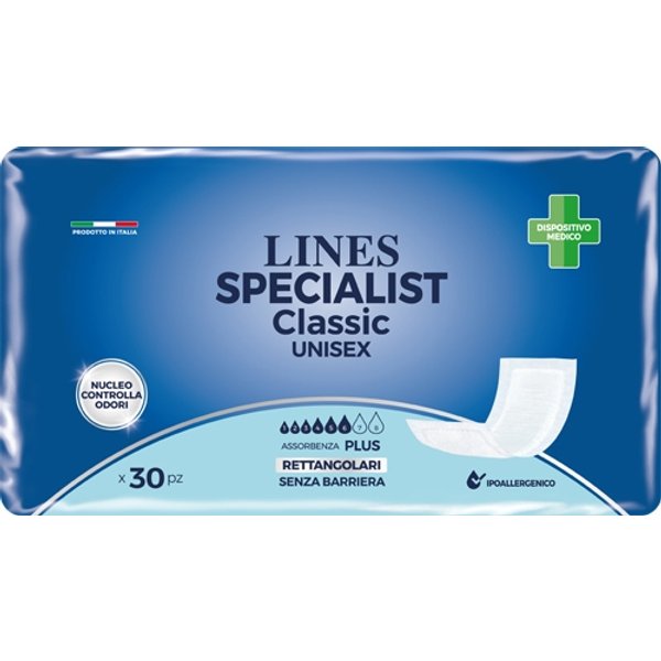 Fater Pannolone Rettangolare Lines Specialist Classic S/B 30 Pezzi-image