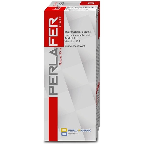Perla Pharma Perlafer - Integratore In Perla Pharma Gocce Per La Carenza Di Ferro E Vitamine, 30 Ml-image