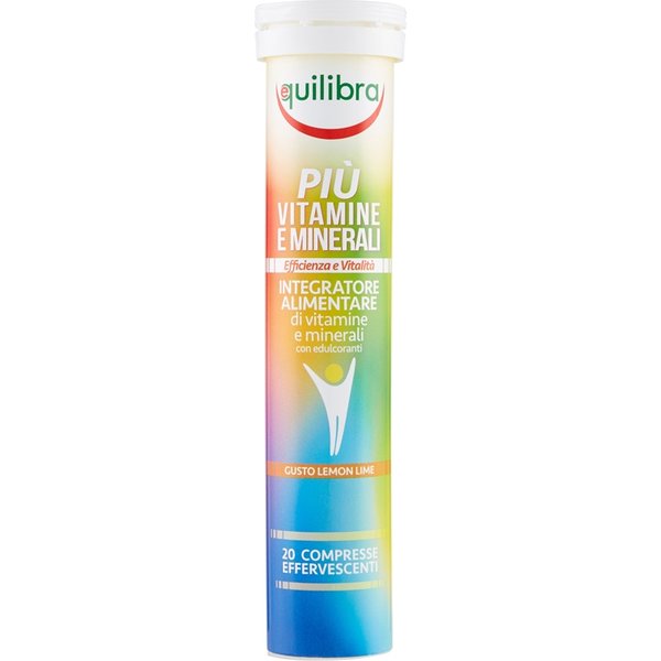 Equilibra Piu' Vitamine E Minerali Gusto Lemon Lime 20 Compresse Efferfescenti-image