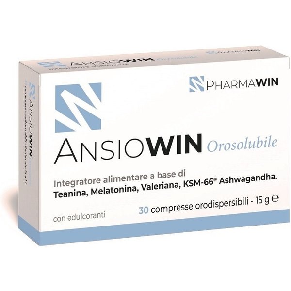Pharmawin Ansiowin - Integratore Orosolubile Pharmawin Per Il Sonno E Il Rilassamento, 30 Compresse-image