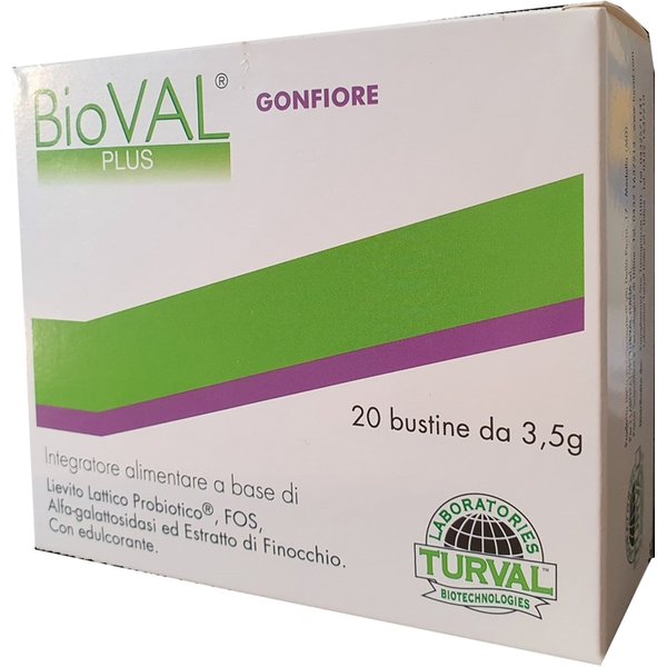 Laboratori Turval Italia Bioval Plus Gonfiore 20 Bustine-image