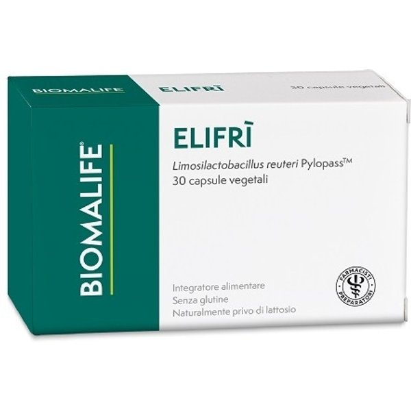 Unifarco Elifri - Unifarco Integratore Alimentare Per Il Benessere Gastrointestinale, 30 Capsule-image