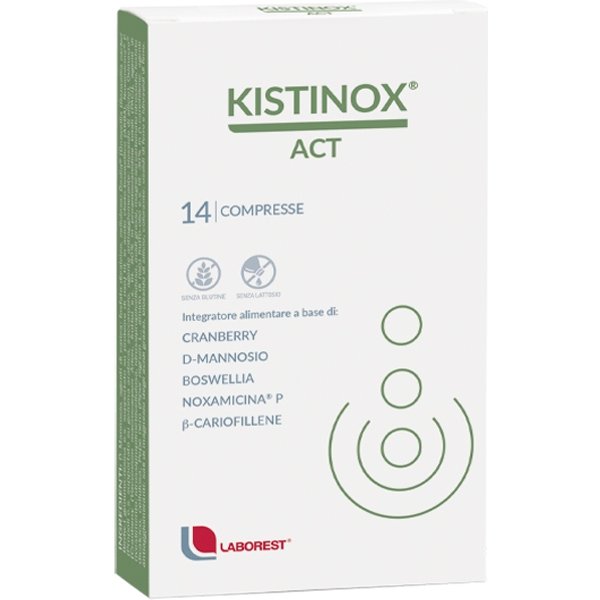Laborest Kistinox Act - Integratore Senza Glutine Per Il Benessere Delle Vie Urinarie, 14 Compresse-image