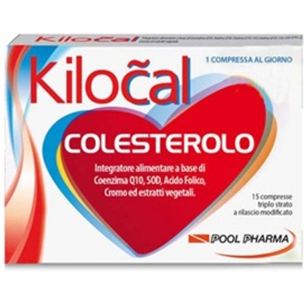 Kilocal Colesterolo - Integratore Kilocal Colesterolo Per L'apparato Cardiovascolare, 15 Compresse-image