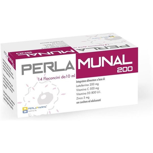 Perla Pharma Perlamunal 200 - Perla Pharma Integratore Per Le Difese Immunitarie, 14 Flaconcini-image