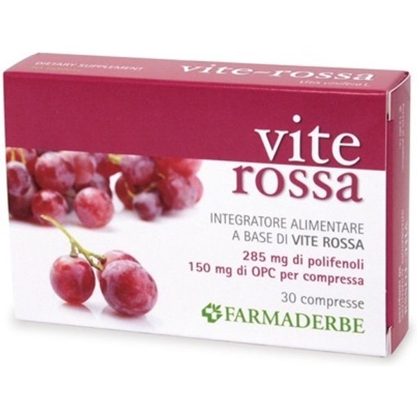 Farmaderbe Vite Rossa Integratore Alimentare, 30 Compresse-image