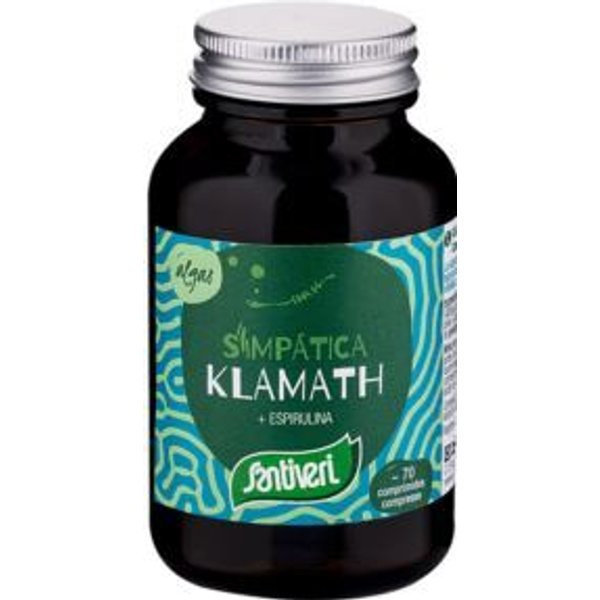 Santiveri Alga Klamat 70 Compresse - Integratore Ricostituente Con Spirulina Per L'umore, 28 G-image