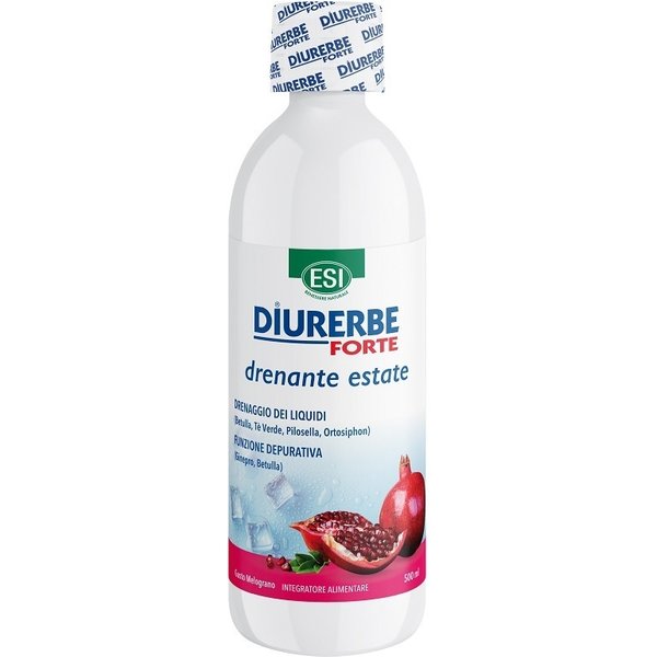 ESI Diurerbe Forte - Drenante Estate Melograno Integratore Depurativo, 500Ml-image