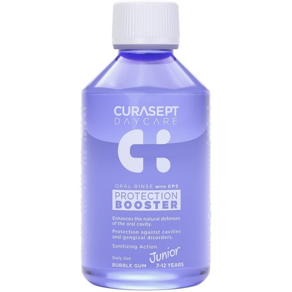 Curasept Daycare Protection Booster Collutorio Junior Gusto Bubble Gum, 100Ml-image
