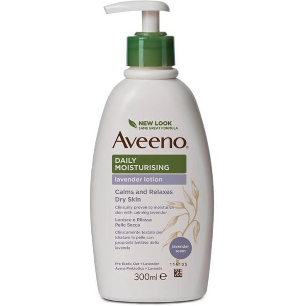 Aveeno Crema Idratante Corpo All'aroma Di Lavanda Con Avena Colloidale Per Pelle Secca, 300Ml-image