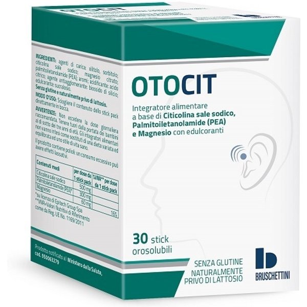 Bruschettini Otocit - Integratore Alimentare Per Il Benessere Del Sistema Nervoso, 30 Bustine-image